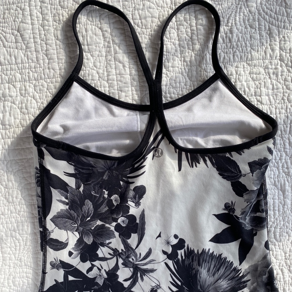 power y floral lululemon tank top